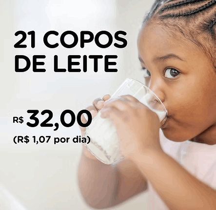 21 copos de leite